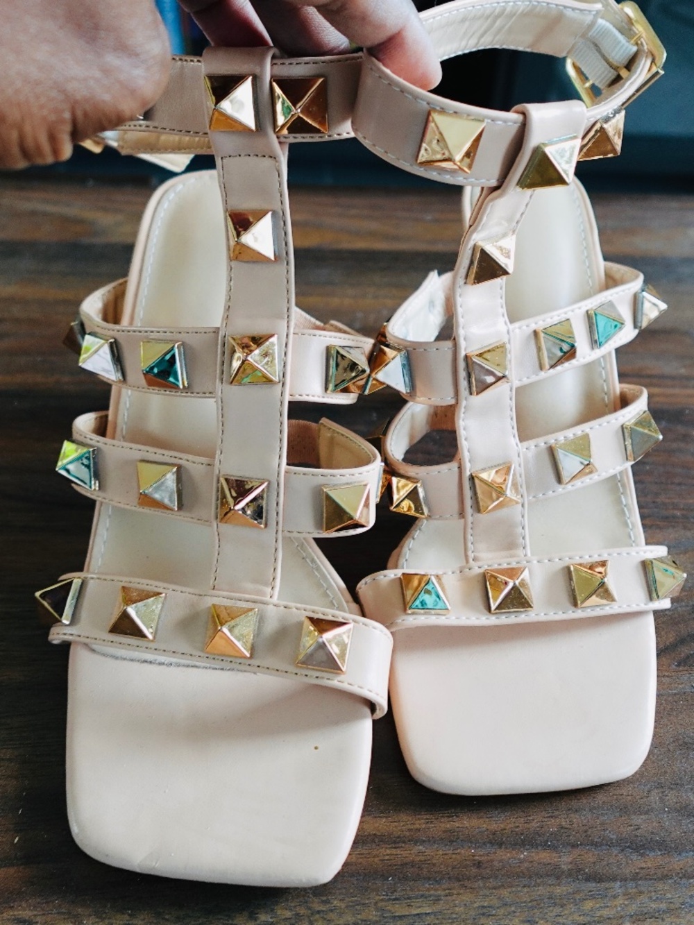 Strappy Studded Sandals